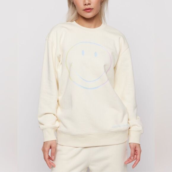 Sammi Ryan Smiley Radiate Happiness Crewneck Medium - Picture 1 of 10